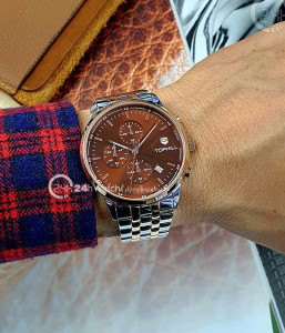 Đồng hồ Tophill TL022G.S9652 - Nam - Kính Sapphire - Quartz (Pin) Dây Kim Loại - Chính Hãng - Size 41mm