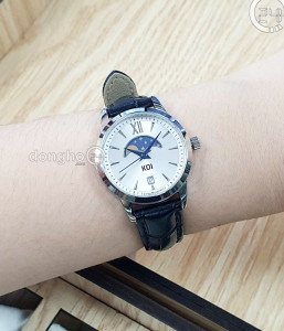 Đồng hồ KOI Moonphase K006.103.65.2.05.03.07 - Nữ - Kính Sapphire – Quartz (Pin) - Dây Da - Size Mặt 29mm