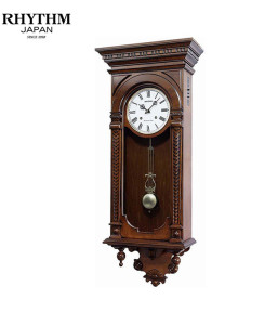 Đồng hồ treo tường Quả lắc Rhythm CMJ464FR06 - Size 38*90*15cm