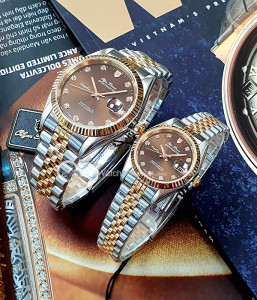 Đồng hồ Olym Pianus Cặp (OP89322GSR-N - OP68322L29SR-N) Kính Sapphire - Quartz (Pin) Dây Kim Loại - Chính Hãng - Size Mặt (40mm - 30mm)