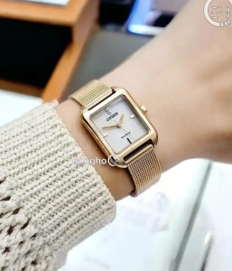Đồng hồ Citizen EM0493-85P - Nữ - Eco-Drive (Năng Lượng Ánh Sáng) Dây Kim Loại - Chính Hãng - Size 23.5mm