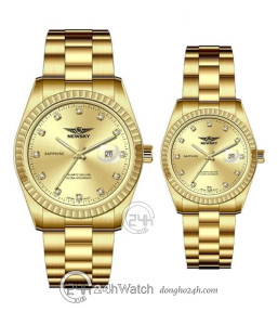 Đồng hồ Cặp Newsky (NS5020G.S05 - NS5020L.S05) Kính Sapphire - Quartz (Pin) Dây Kim Loại - Chính Hãng