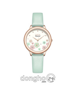 Đồng hồ Saga Chroma Dance 54390-LGCRGR-2 - Nữ - Quartz (Pin) - Mặt Số Đổi Màu - Đính Kim Cương - Size Mặt 34mm