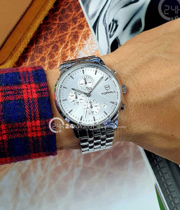 Đồng hồ Tophill TL022G.S1652 - Nam - Kính Sapphire - Quartz (Pin) Dây Kim Loại - Chính Hãng - Size 41mm
