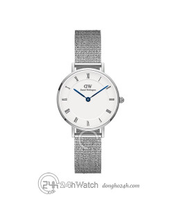 Đồng hồ Daniel Wellington Petite Roman Numerals Sterling DW00100684 - Nữ - Quartz (Pin) Dây Kim Loại - Chính Hãng - Size 28mm