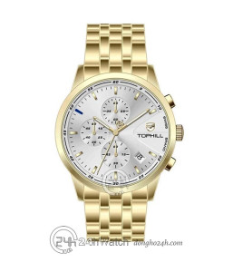 Đồng hồ Tophill TL022G.S2652 - Nam - Kính Sapphire - Quartz (Pin) Dây Kim Loại - Chính Hãng - Size 41mm