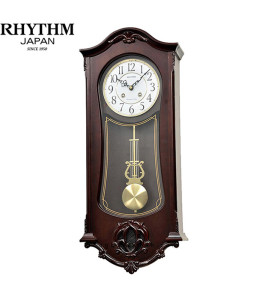 Đồng hồ treo tường Quả lắc Rhythm CMJ562NR06 - Size 27*65*11cm