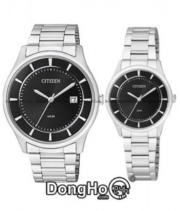Đồng hồ Citizen Cặp (BD0040-57E - ER0201-56E) Quartz (Pin) Dây Kim Loại - Chính Hãng