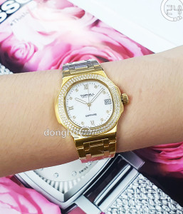 Đồng hồ Tophill TL029L.M2262 - Nữ - Kính Sapphire - Quartz (Pin) Dây Kim Loại - Chính Hãng - Size 34mm