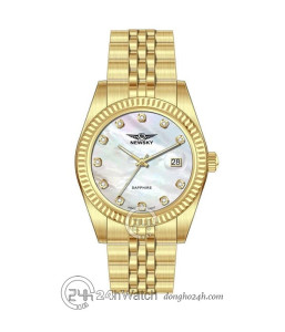 Đồng hồ Newsky NS5023G.S04 - Nam - Kính Sapphire - Quartz (Pin) Dây Kim Loại - Chính Hãng - Size 40mm