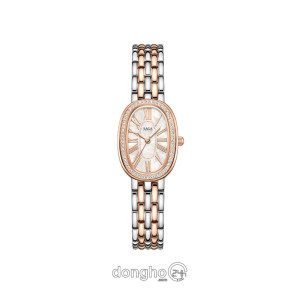 Đồng hồ Saga Stella 72109-RGMWTTR-2 - Nữ - Quartz (Pin) Đính Pha Lê - Mặt Số 28mm x 35mm