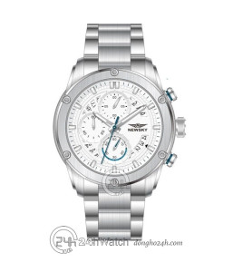 Đồng hồ Newsky NS6007G.S01 - Nam - Kính Sapphire - Quartz (Pin) Dây Kim Loại - Chính Hãng - Size 44mm