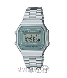 Đồng hồ Casio A168WA-3AYDF - Unisex - Quartz (Pin) Dây Kim Loại - Chính Hãng - Size 36.3*38.6mm