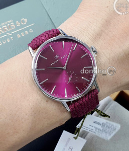 Đồng hồ August Berg 10140E15VBY - Nam - Kính Sapphire - Quartz (Pin) Dây Kim Loại - Chính Hãng - Size 40mm