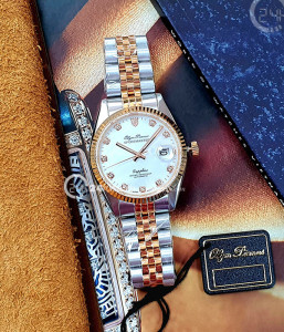 Đồng hồ Olym Pianus OP89322AGSR-T - Nam - Kính Sapphire - Automatic (Tự Động) Dây Kim Loại - Chính Hãng -  Size Mặt 40mm