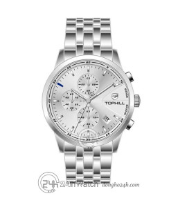 Đồng hồ Tophill TL022G.S1652 - Nam - Kính Sapphire - Quartz (Pin) Dây Kim Loại - Chính Hãng - Size 41mm