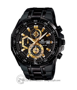 Đồng hồ Casio Edifice EFR-539BK-1AV - Nam - Quartz (Pin) Dây Kim Loại - Chính Hãng - Size 49.5mm