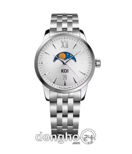 Đồng hồ KOI Moonphase K006.403.65.1.03.03.07 - Nam - Kính Sapphire – Quartz (Pin) - Dây Kim Loại - Size Mặt 39mm