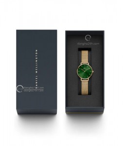 Đồng hồ Daniel Wellington Petite Emerald Size 28mm DW00100479 - Nữ - Quartz (Pin) Dây Kim Loại - Chính Hãng