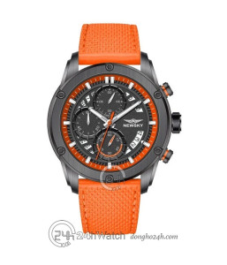 Đồng hồ Newsky NS6007G.L03 - Nam - Kính Sapphire - Quartz (Pin) Dây Nhựa - Chính Hãng - Size 44mm