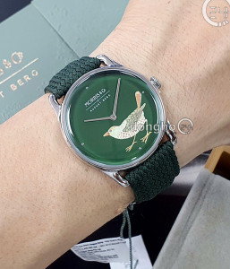Đồng hồ August Berg M1STB0638E17VGN7 - Unisex - Kính Sapphire - Quartz (Pin) Dây Da - Chính Hãng - Size 38mm