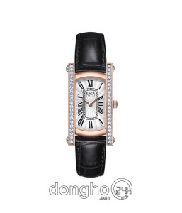 Đồng hồ Saga Stella 71836-RGSVBK-2 - Nữ - Kính Cứng - Quartz (Pin) Đính Đá Pha Lê - Mặt Số 20*37mm