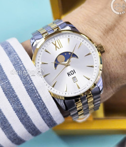 Đồng hồ KOI Moonphase K006.436.65.1.50.03.07 - Nam - Kính Sapphire – Quartz (Pin) - Dây Kim Loại - Size Mặt 39mm