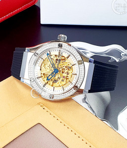 Đồng hồ Olym Pianus Skeleton OP990-45.24ADGS-GL-T - Nam - Kính Sapphire - Automatic (Tự Động) Dây Cao Su - Chính Hãng