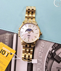 Đồng hồ KOI Moonphase K006.436.65.1.36.11.07 - Nam - Kính Sapphire – Quartz (Pin) - Dây Kim Loại - Size Mặt 39mm