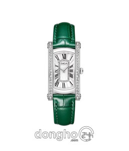 Đồng hồ Saga Stella 71836-SVSVGR-2 - Nữ - Kính Cứng - Quartz (Pin) Đính Đá Pha Lê - Mặt Số 20*37mm