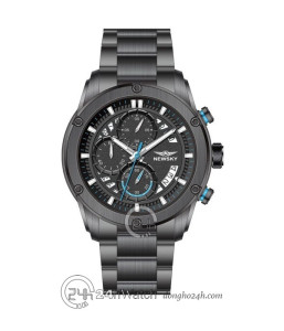 Đồng hồ Newsky NS6007G.S05 - Nam - Kính Sapphire - Quartz (Pin) Dây Kim Loại - Chính Hãng - Size 44mm