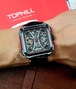 Đồng hồ Tophill Skeleton TUT002G.PB8658 - Nam - Kính Sapphire - Automatic (Tự Động) Dây Da - Chính Hãng - Size 42mm