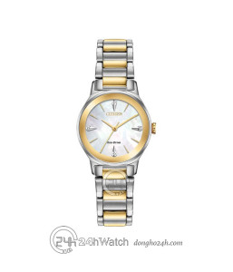 Đồng hồ Citizen EM0734-56D - Nữ - Eco-Drive (Năng Lượng Ánh Sáng) Dây Kim Loại - Chính Hãng - Size 28.2mm