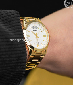 Đồng hồ Casio MTP-1381GD-7AVDF - Nam - Quartz (Pin) Dây Kim Loại - Chính Hãng - Size 39.9mm