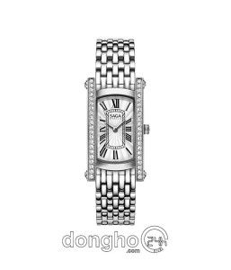 Đồng hồ Saga Stella 71836-SVSVSV-2 - Nữ - Kính Cứng - Quartz (Pin) Đính Đá Pha Lê - Mặt Số 20*37mm