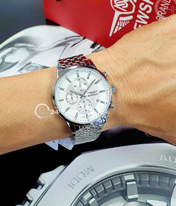 Đồng hồ Newsky NS6005G.S01 - Nam - Kính Sapphire - Quartz (Pin) Dây Kim Loại - Chính Hãng - Size 42mm