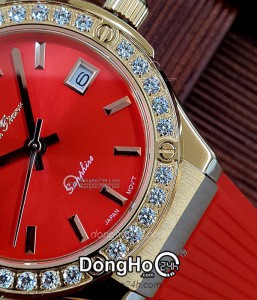 Đồng hồ Olym Pianus OP990-45DLR-GL-D - Nữ - Size 34mm - Kính Sapphire - Quartz (Pin) Dây Cao Su - Chính Hãng
