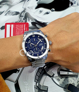 Đồng hồ Newsky NS6007G.S02 - Nam - Kính Sapphire - Quartz (Pin) Dây Kim Loại - Chính Hãng - Size 44mm