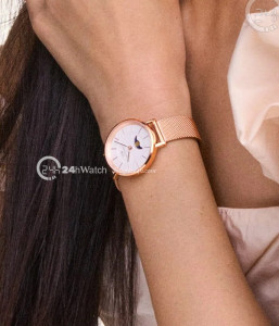 Đồng hồ Daniel Wellington Petite Lune DW00100773 - Nữ - Quartz (Pin) Dây Kim Loại - Chính Hãng - Size 28mm