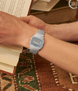 Đồng hồ Casio A700WM-7ADF - Unisex - Quartz (Pin) Dây Kim Loại - Chính Hãng - Size 35.5*37.4mm