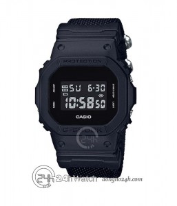 Đồng hồ Casio G-Shock DW-5600BBN-1DR - Nam - Quartz (Pin) Dây Dù - Chính Hãng