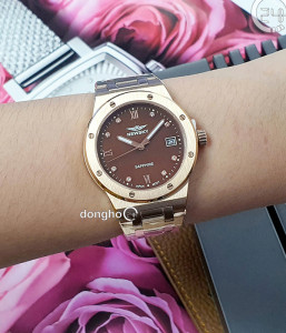 Đồng hồ Newsky NS5024L.S06 - Nữ - Kính Sapphire - Quartz (Pin) Dây Kim Loại - Chính Hãng - Size 34mm