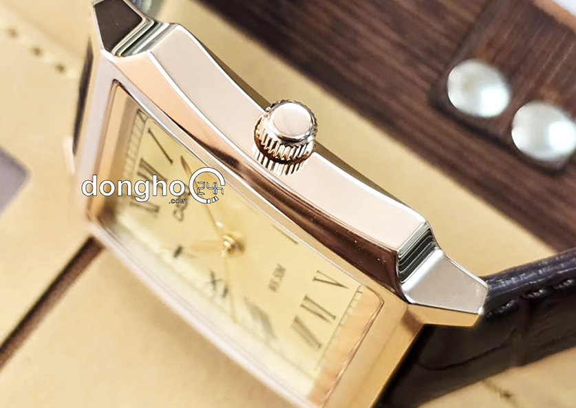 cận cảnh vỏ vàng hồng Đồng hồ Casio MTP-B190RGL-9BVDF Nam Quartz