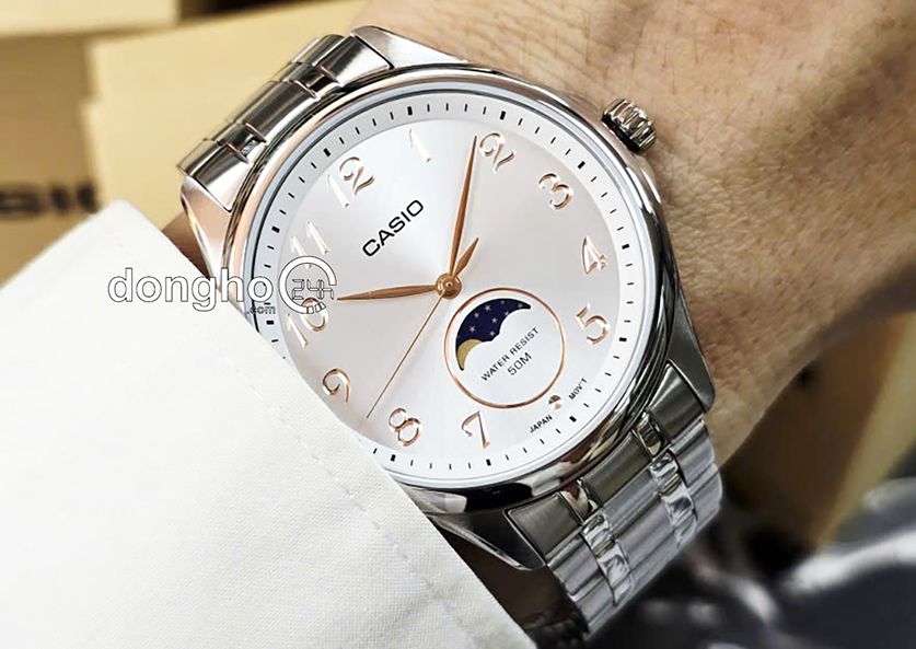 chụp trên tay Đồng hồ Casio MTP-M110D-7AVDF Nam Quartz